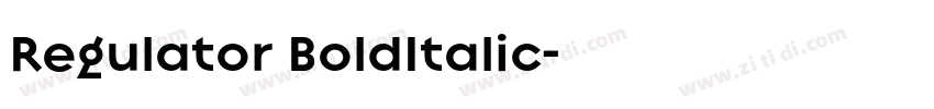 Regulator BoldItalic字体转换